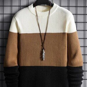 Multicolor Mens Sweater